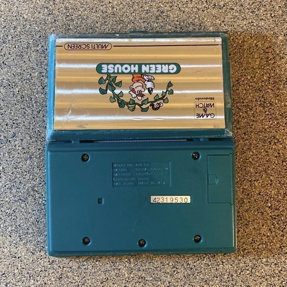 Vintage Classic 1982 Nintendo Game & Watch Handheld Greenhouse